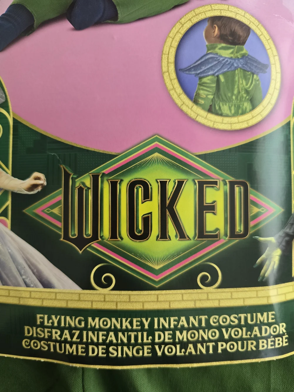 Disguise Wicked Flying Monkey Infant Costume - Green with Blue Wings